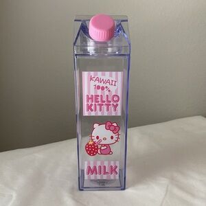 Hello Kitty Milk Carton Water Bottle